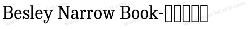 Besley Narrow Book字体转换